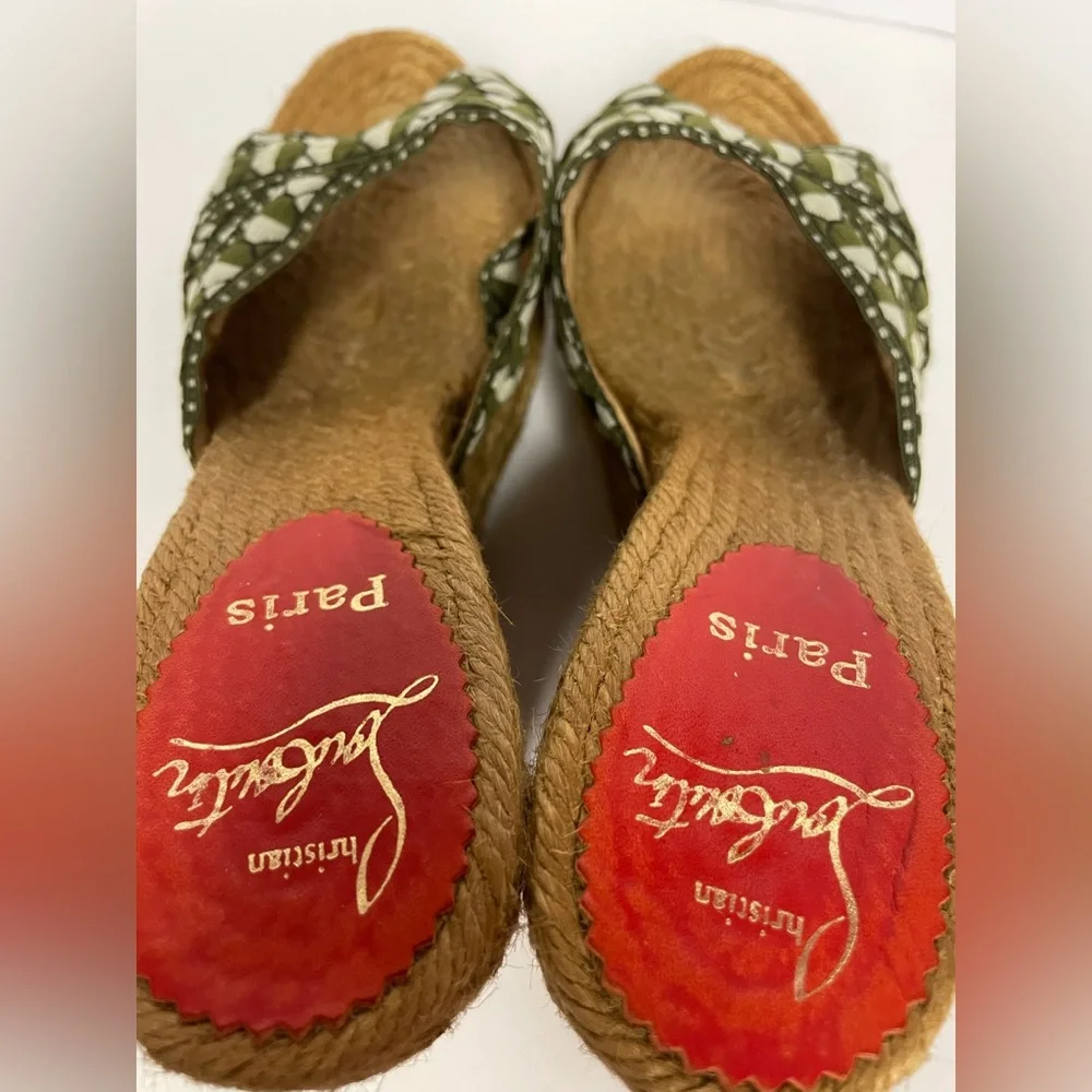 Christian Louboutin espadrille wedge